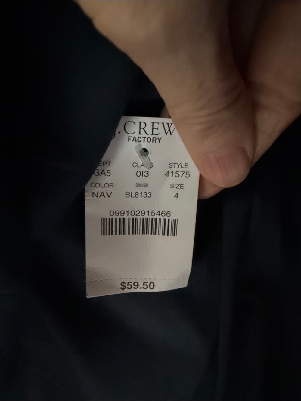 J. Crew Classic Navy linen blend Skirt size 4 nwt - Picture 7 of 10